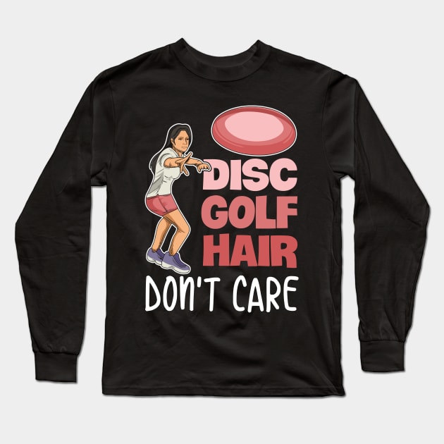 Disc Golf Quote for a Disc Golf Player Woman Long Sleeve T-Shirt by ErdnussbutterToast